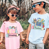 Custom boys/girls back to school name tee