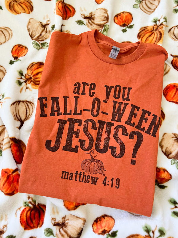 Falloween Jesus tee