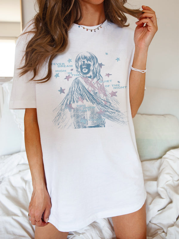 Fever Dream White soft tee