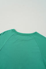 Apricot Rainbow Colorblock Pullover Sweatshirt