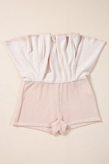 Jet Stream Corded Lantern Sleeve Pullover and Ruffle Mini Skirt Set