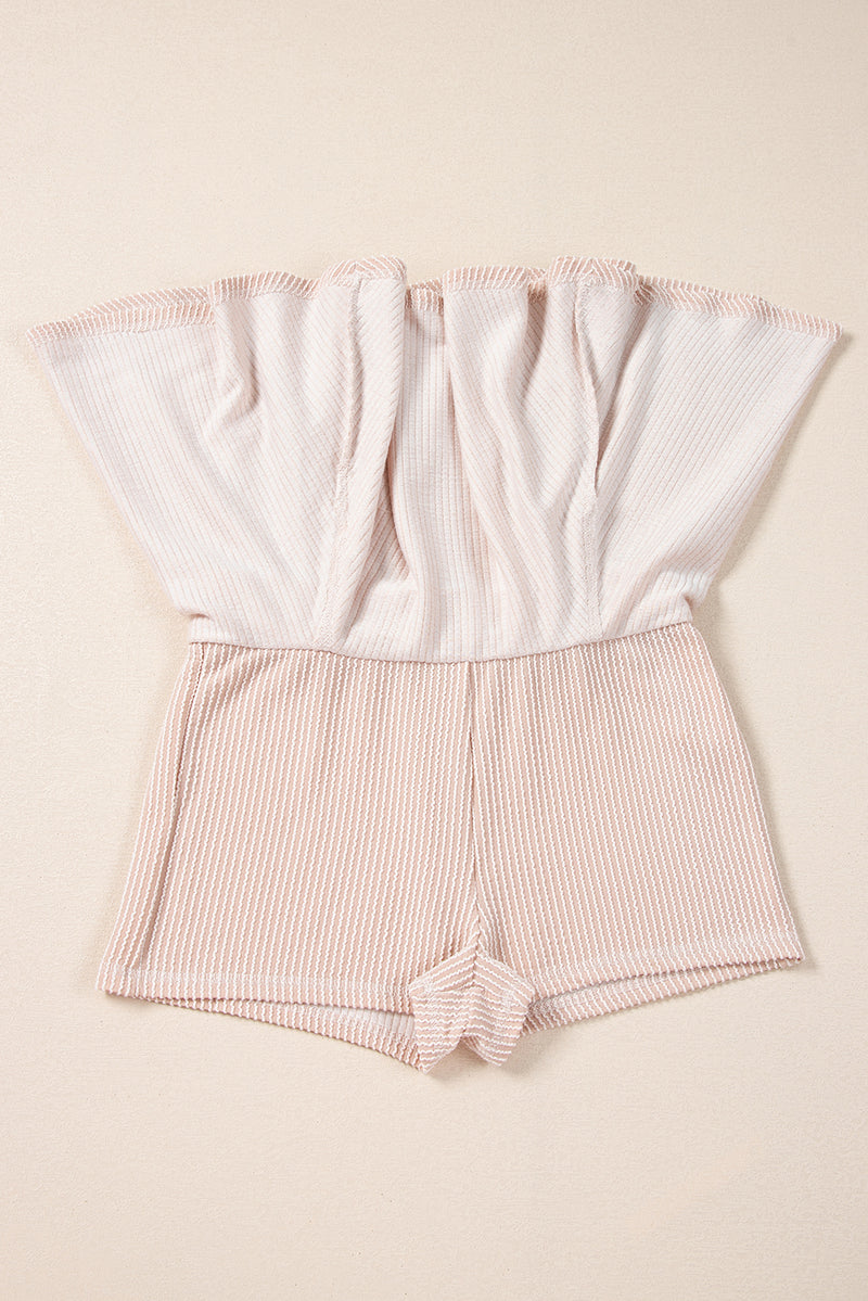 Jet Stream Corded Lantern Sleeve Pullover and Ruffle Mini Skirt Set