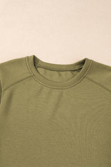 Black Casual Rivet Round Neck T Shirt