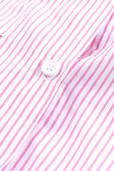 Grass Green Striped Pocket Button Up Shirt