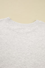 Black GAME DAY Vintage Washed Letter Graphic Baggy Sweatshirt
