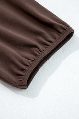 Black Short Sleeve Knit Top Patchwork Pleated Long Dress