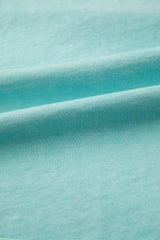 Mint Green Mineral Wash Raglan Sleeve Boxy Fit Cropped Tee