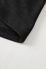 Grass Green Solid Color V Neck Long Sleeve Stretchy Top