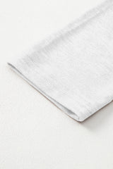 Grass Green Solid Color V Neck Long Sleeve Stretchy Top