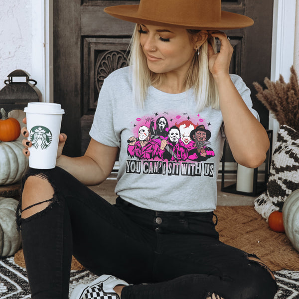 You can’t sit with us - Halloween horror tee