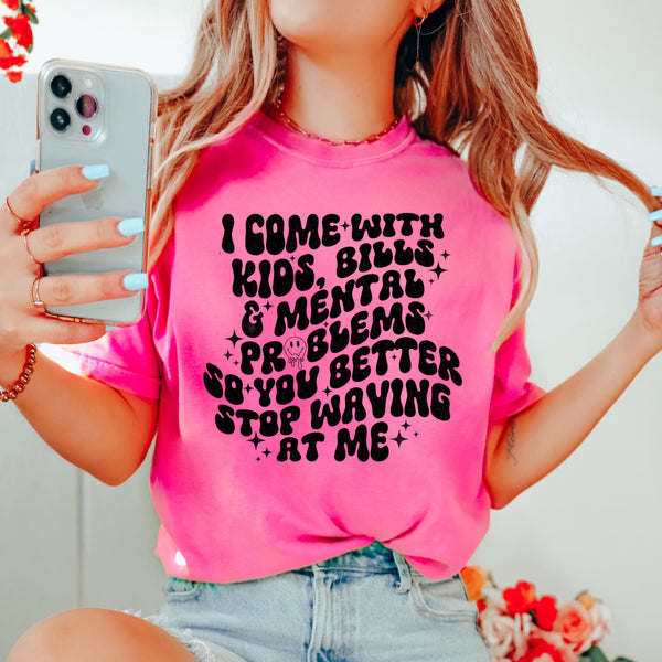 Stop Waving at Me tee