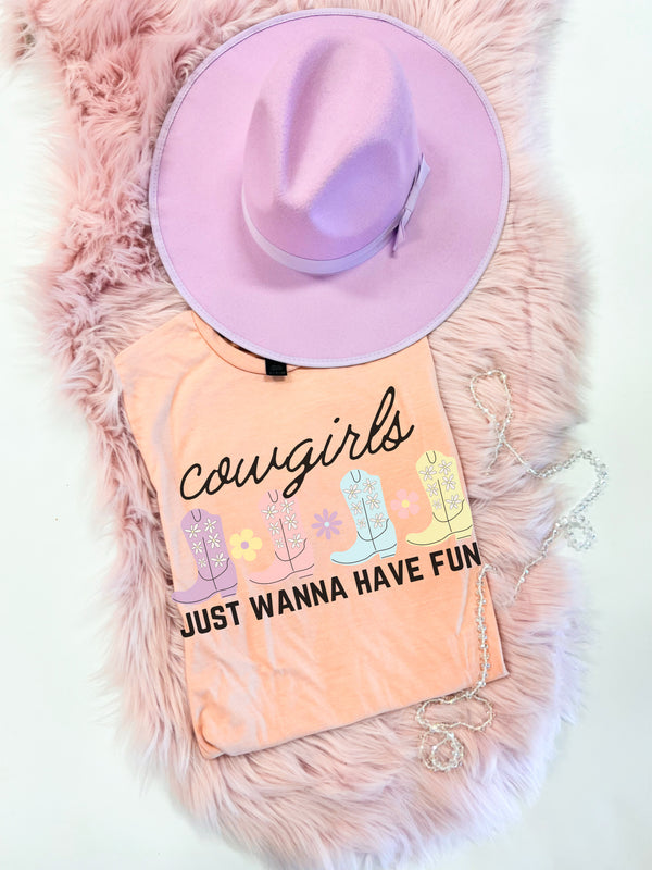 Cowgirls just wanna have fun tee