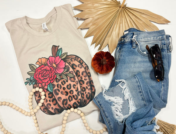 Classic Leopard pumpkin tee
