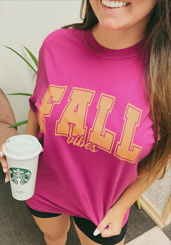 Orchid Tee Fall Vibes