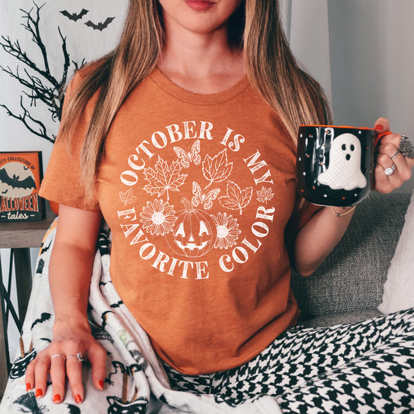 October is my Favorite color tee