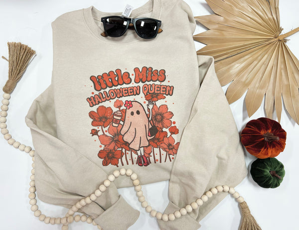 Little Miss Halloqueen crew neck
