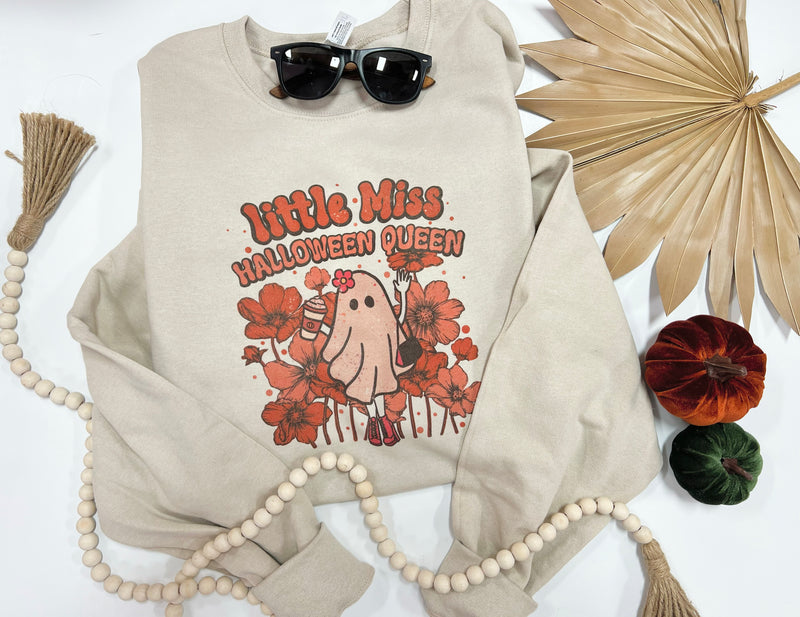 Little Miss Halloqueen crew neck