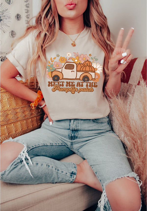Meet me at the Pumpkin Patch retro truck