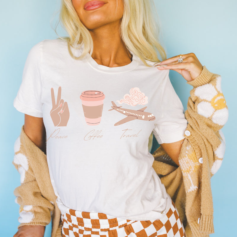 Peace Coffee Travel sweater or tee