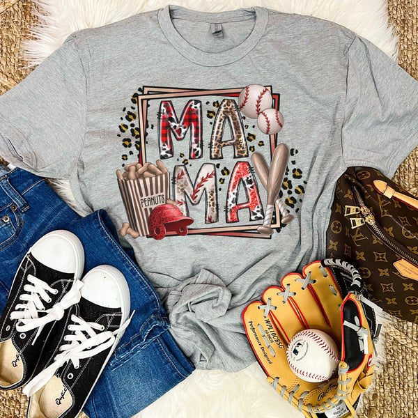 mama baseball box tee