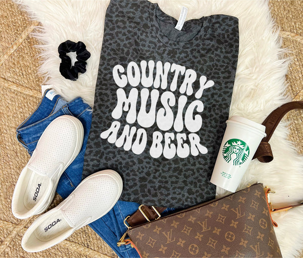 Country Music and Beer tee