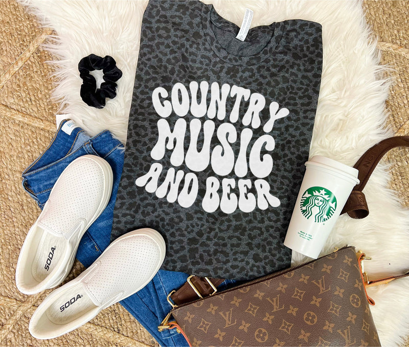 Country Music and Beer tee