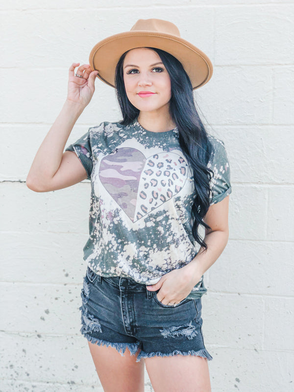Half and half tee