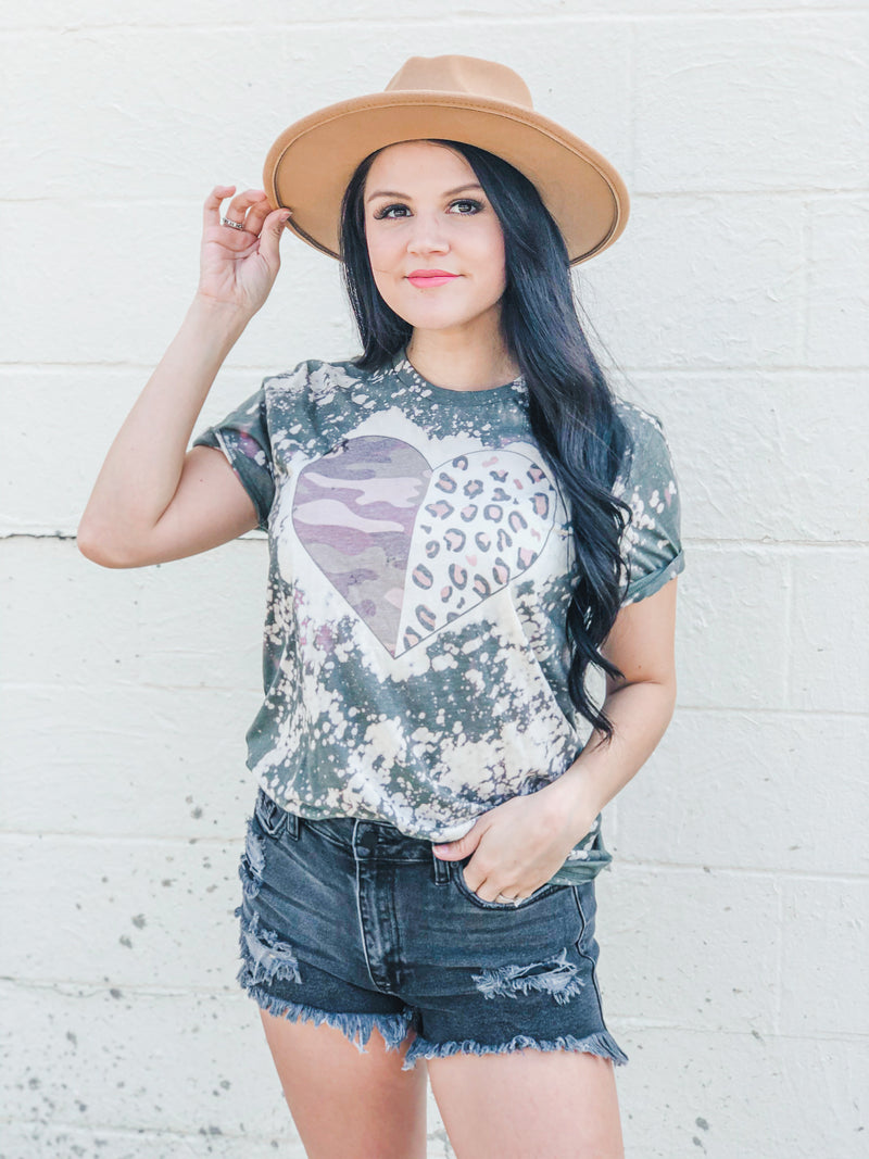 Half and half tee