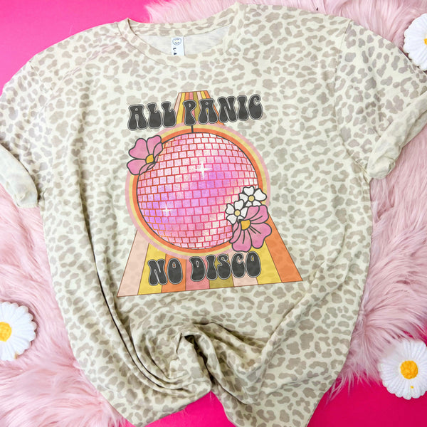 All Panic , no Disco 🪩 tee