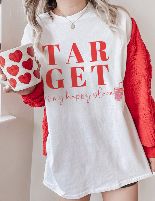 Target is my happy place tee