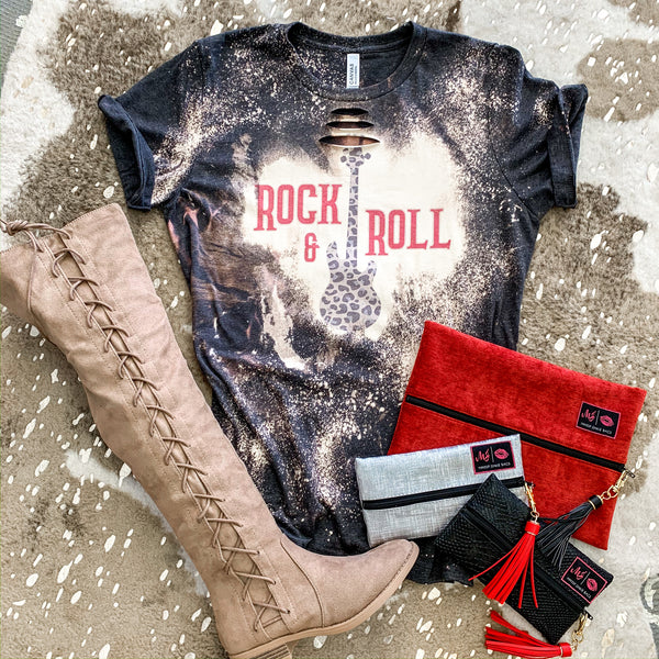 Rock & Roll Bleached Tee