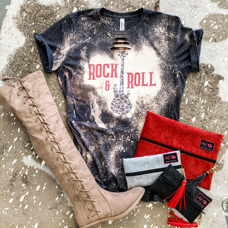 Rock & Roll Bleached Tee