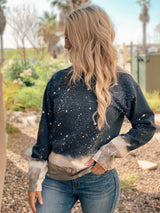 Camo dip sweater