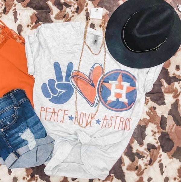 Peace love Astros tee