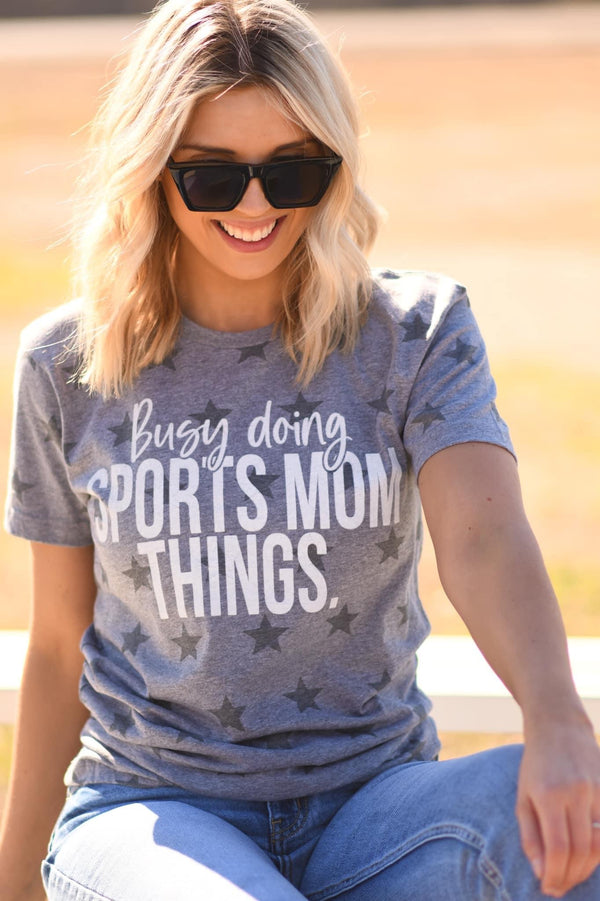 Busy Doing Sports Mom things tee