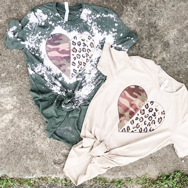 Half and half tee