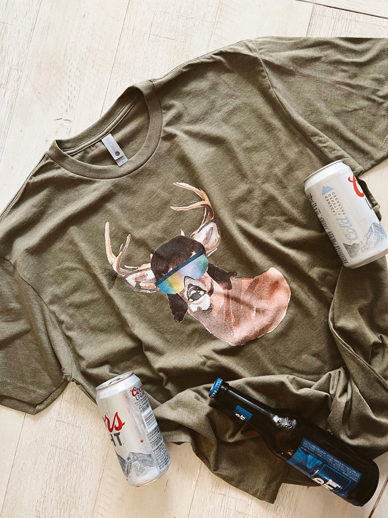 Cool mullet deer 🦌 tee