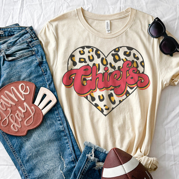 Chiefs Heart tee or sweater