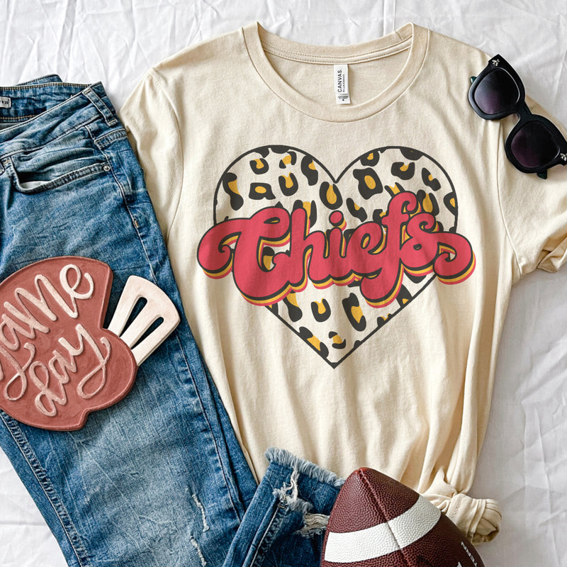 Chiefs Heart tee or sweater