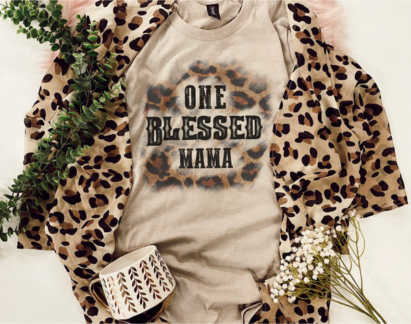One Blessed Mama tee