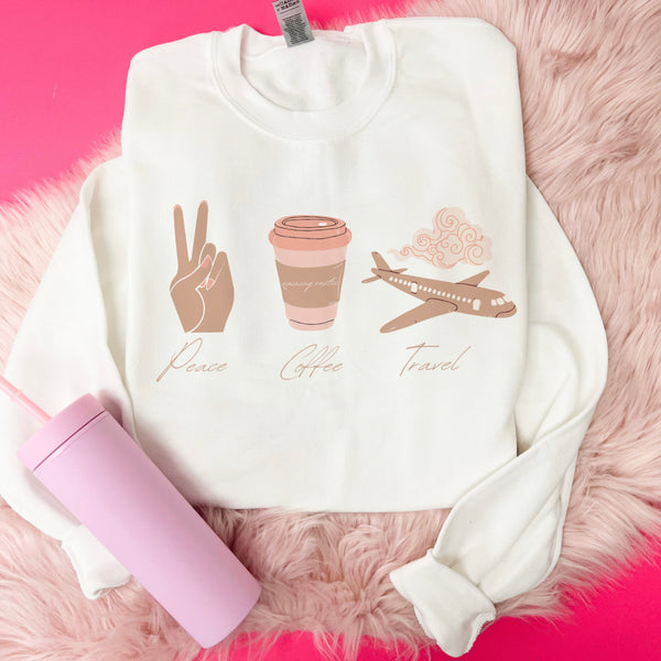 Peace Coffee Travel sweater or tee