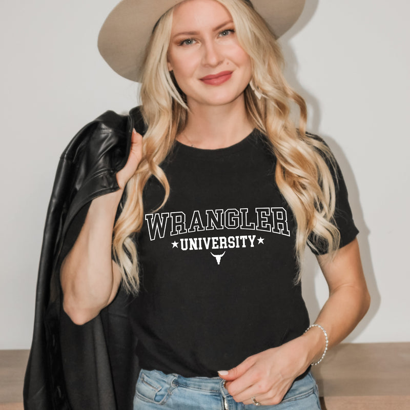 Wrangler University tee