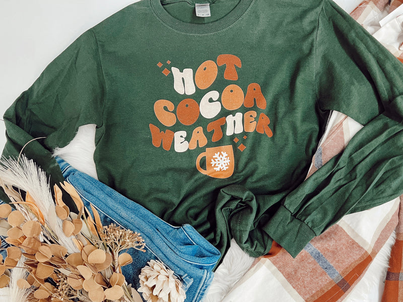 Hot cocoa weather tee
