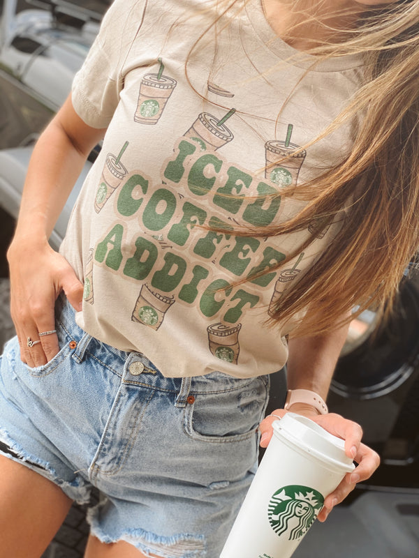 Iced Coffee Addict Tee