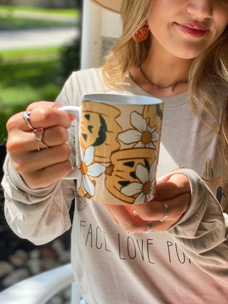 Groovy Jack O Lantern Mug