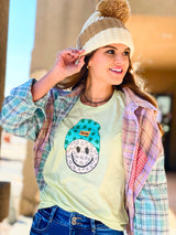 Lucky Beanie smiley tee
