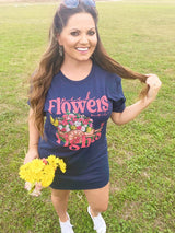 Pick Flowers Not Fights tee dress