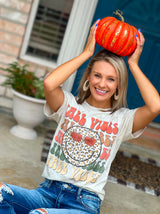 Fall vibes smiley tee